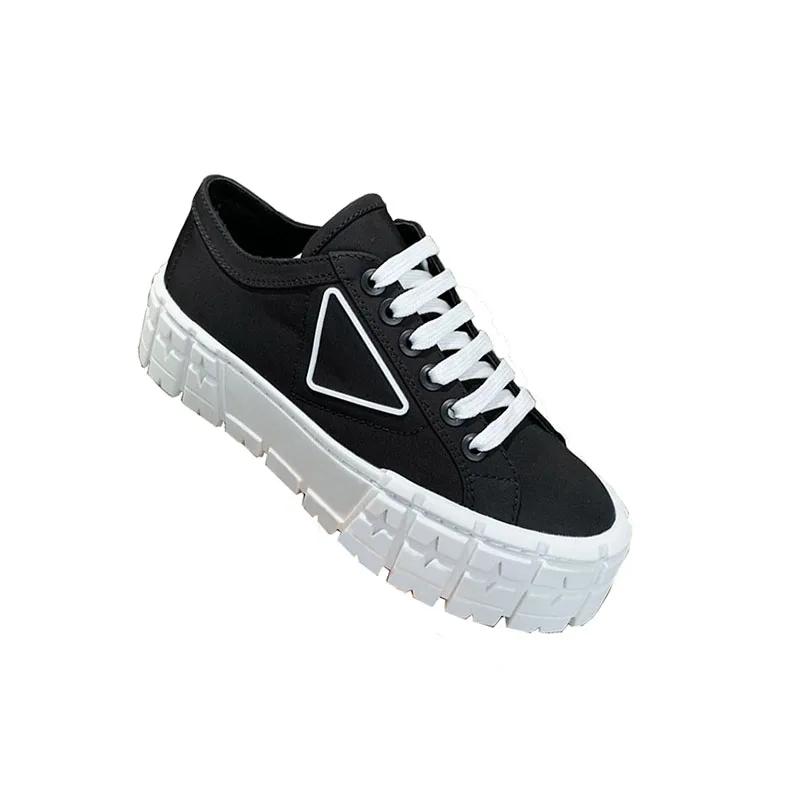 

2021 New Luxury Brand Canvas Shoes for Women with Thick Soles and High and Low Tops Casual Small White Shoes Lace-up Board Shoes