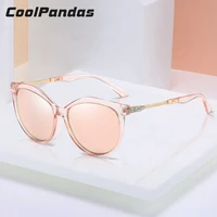 coolpandas design fashion luxury cat eye sunglasses polarized women with diamond legs for lady travelling eyewear trendy shades