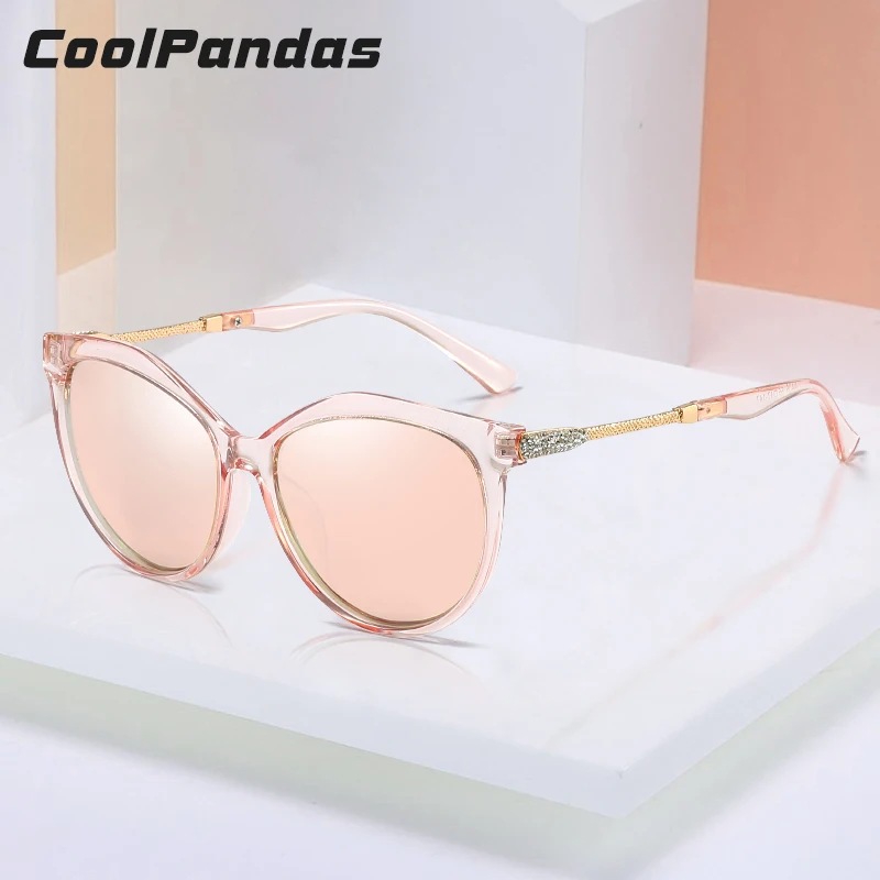 CoolPandas дизайнерские модные роскошные солнцезащитные очки кошачий глаз