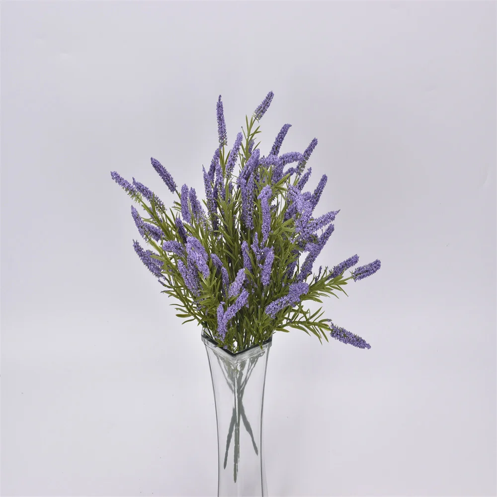 

High-quality Artificial Flowers Romantic Lavender Bouquet Family Garden Hotel Wedding Catering Christmas DIY Party Decoration
