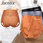Женские трусики BIONEK, нижнее белье для подтяжки ягодиц, сексуальное нижнее белье, трусики из вискозы, бесшовные трусики с высокой талией для девушек, стринги для похудения