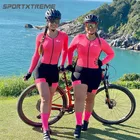 Спортивный велосипедный комплект, женский комбинезон, велосипедная майка с длинным рукавом, Женский костюм для триатлона, велосипедная одежда