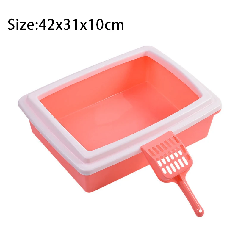 pink HIPET Pet унитаз, поднос для кошачьего туалета, пластиковая коробка, анти-всплеск, не скользит, легко чистится, внутренний унитаз, песочница для собак, кошек, поднос - Цвет: pink