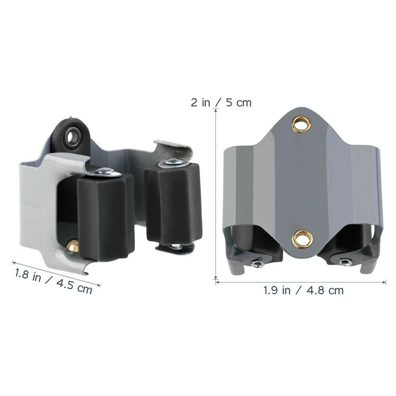 

5pcs/10pcs Mop Bathroom Holder Broom Hanger Wall Mount Holders No-drilling Organizer Grip Clips Garden Storage Rack Tool