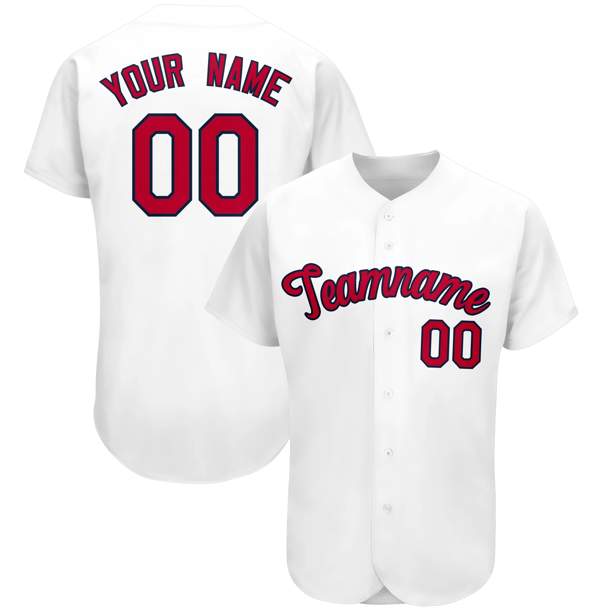 

High Quality Customized Baseball Jersey Sewing Your Name Number Casual Player's Breathable Cool Sportswear for Men/Girl/Child