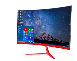 24-дюймовый изогнутый СВЕТОДИОДНЫЙЖК-экран 23,8 дюйма, монитор для ПК, 75 Гц, HD, игровой, 2227 дюйма, плоский компьютер, интерфейс VGAHDMI