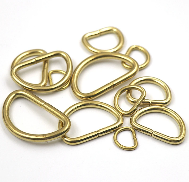 D образное кольцо из твердой латуни с открытым концом 16 39 мм|Пряжки и крючки| |