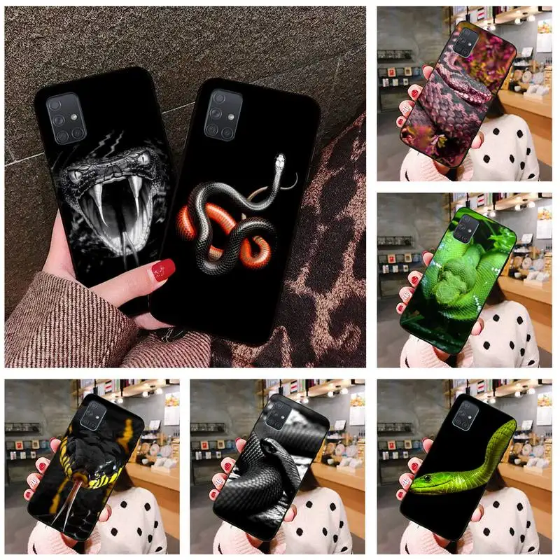 Гадюка змея на руку люксовый уникальный чехол для телефона Samsung Galaxy A21S A01 A11 A31 A81 A10