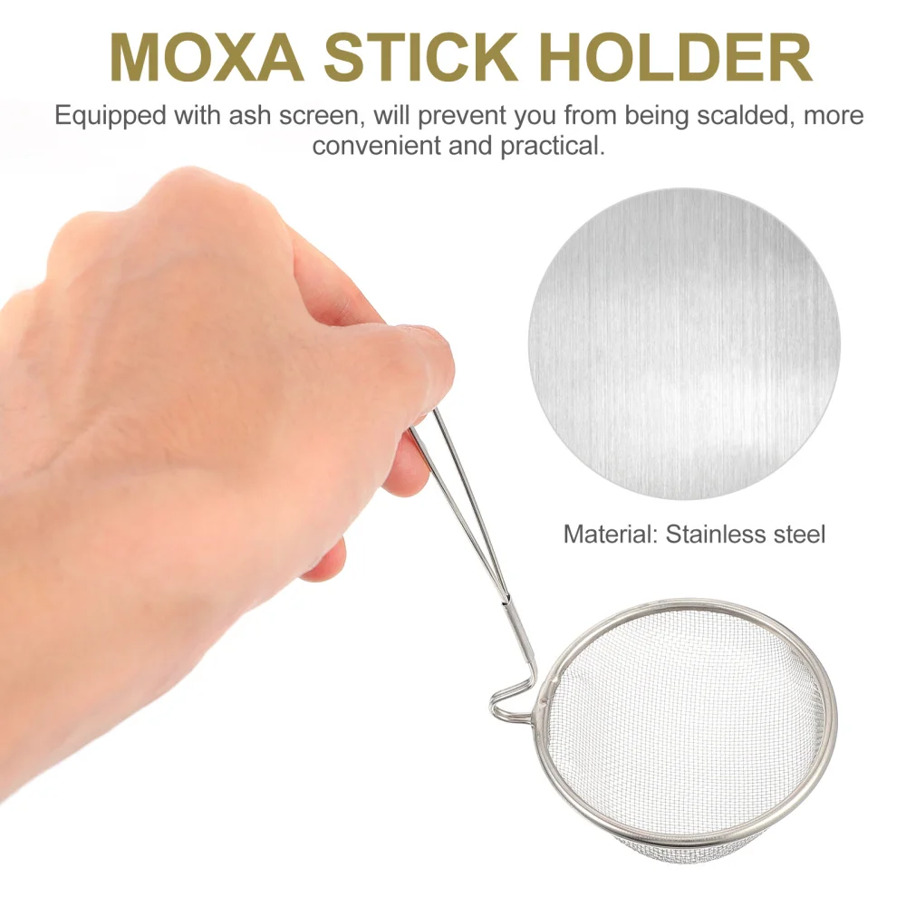 

1 Set Moxa Rolls Clip Moxa Stick Holder Moxa Roll Burner Holder (Random Color)
