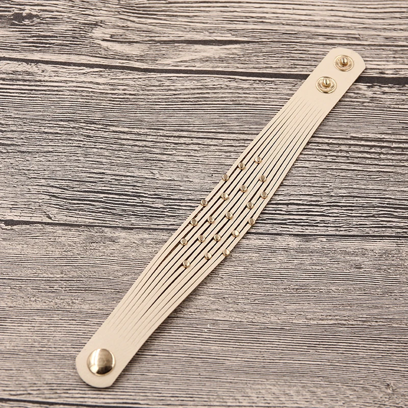 Женский многослойный браслет STRATHSPEY из кожи зеленого цвета с цепочкой в стиле