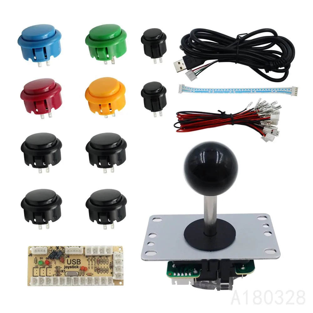 1 проигрыватель Аркада DIY Kit Zero Delay USB контроллер PC Sanwa 5 pinджойстик с типа кнопки для