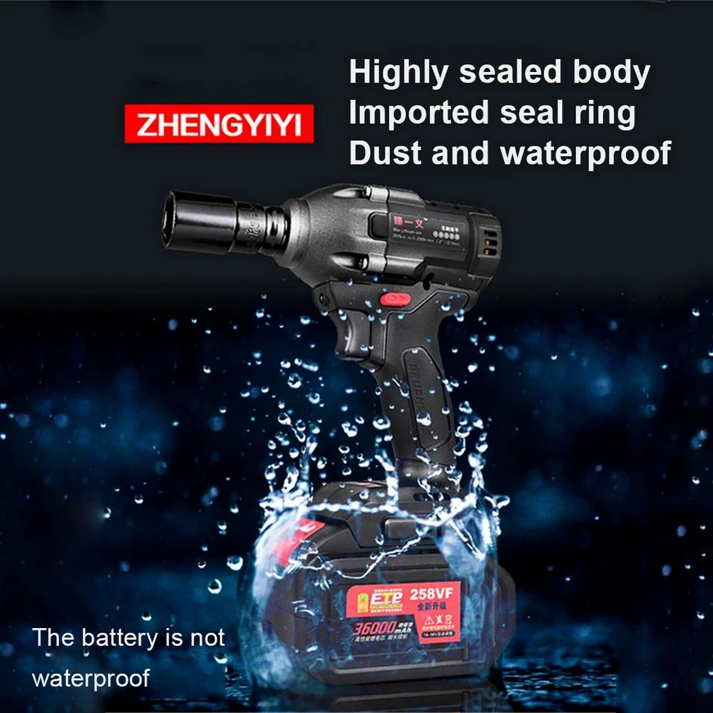 Ударный гайковерт 21 в бесщеточный Электрический 480 нм 4000 мАч аккумуляторная