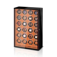 24 watches black baking finish watch winder luxury automatic watches box mabuchi motor lcd touch screen with remote controller