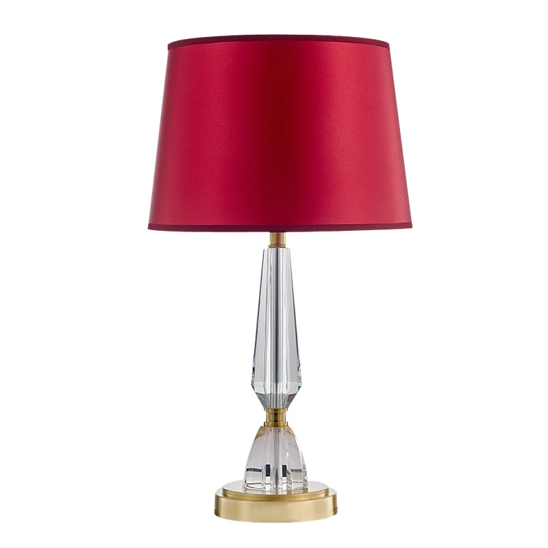 Бесплатная доставка современная Хрустальная настольная лампа прикроватная для