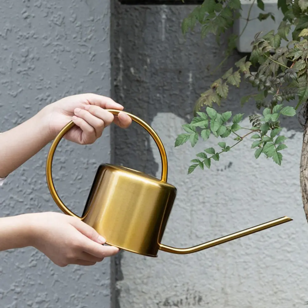 

1pc Durable Household Gardening Sprayer Watering Kettle for Garden (Golden)