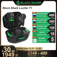 black shark lucifer t1 tws wireless headphones headset gamer fone bluetooth gaming headset dual mode for xiaomi black shark 4s