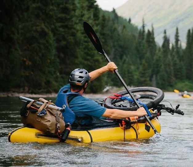 FUNWORLD-balsa inflable portátil para bicicleta, bote ligero de TPU, para Rafting, río,...