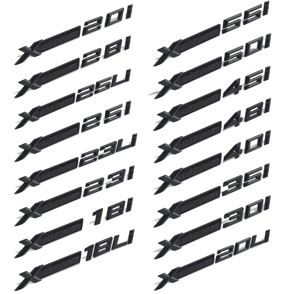

Black XDrive Emblem Decals Sticker For BMW Car Rear Trunk Side Fender Sticker For BMW F30 F10 F20 E90 E60 E39 E36 E46 E87 X3 X5