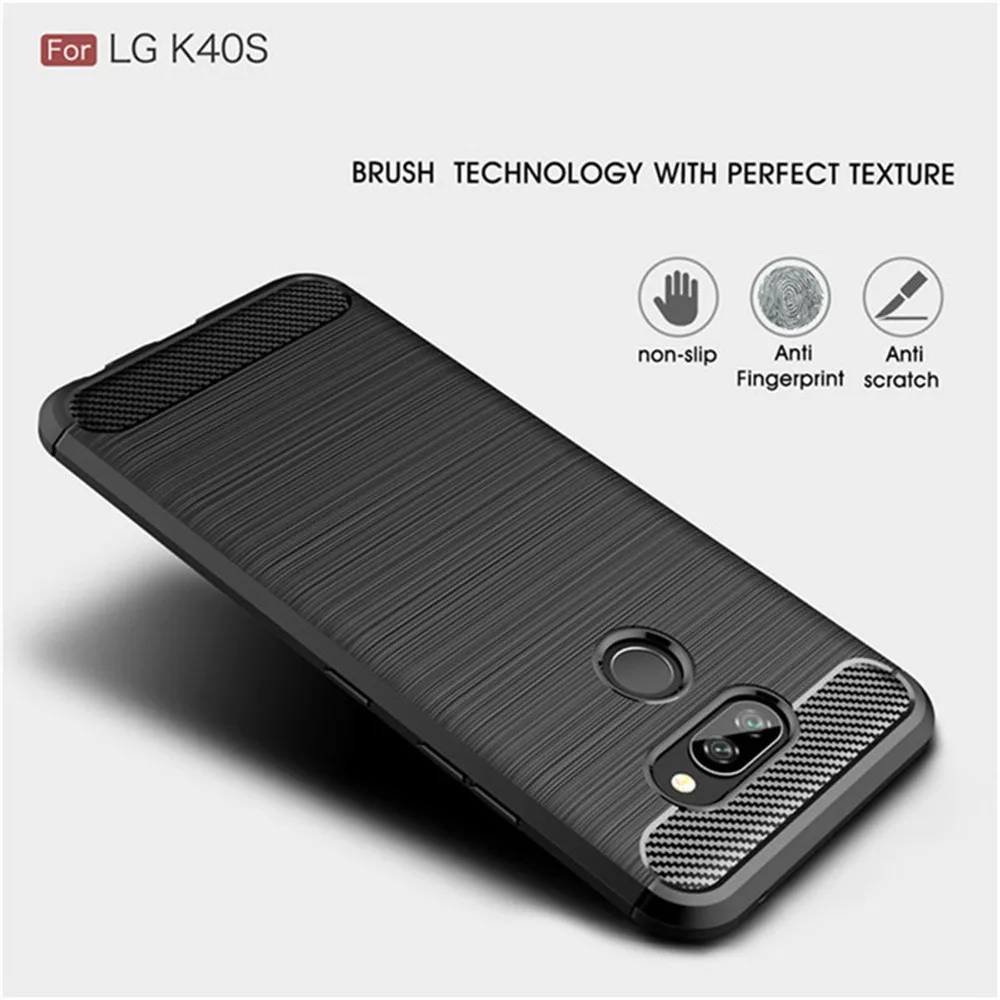 Для LG K40S чехол 6 1 дюймов роскошный полностью мягкий силиконовый из ТПУ