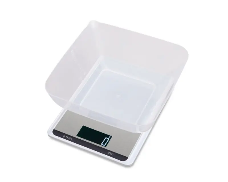 

5/10kg Digital Kitchen Scales Stainless Steel Electronic Balance Cooking Food Measure Tools Slim LCD Weighing Scale