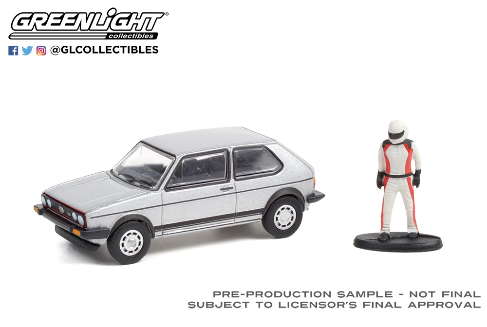 

Кукла-гонщик, 1:64, GreenLight, 1976 Volks, vw Golf GTI, коллекция литой под давлением модели автомобиля из сплава, игрушки, подарки, 1:64, зеленый