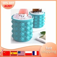 silicone ice bucket champagne whisky beer ice cube maker portable bucket wine ice cooler beer barware tools kitchen accessories