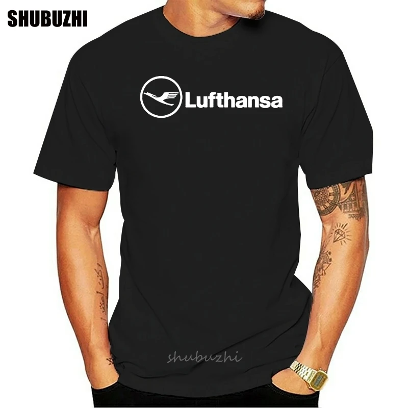 

Lufthansa Vintage Logo German Airline Aviation T-Shirt S-5XL fashion t-shirt men cotton brand teeshirt