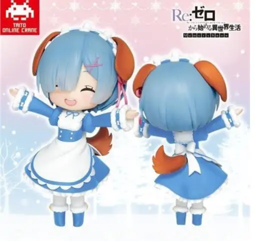 

14cm 2021 in stock Japanese original anime figure Re:Life in a different world from zero Rem Q version action figure