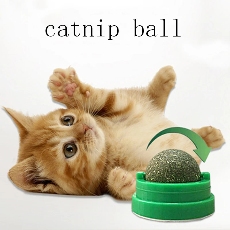 

Мяч для домашних животных, кошачья мята, вращающийся мяч для кошачьей мяты, моляр для прорезывания зубов, мяч для чистки рта, мяч для кошачье...