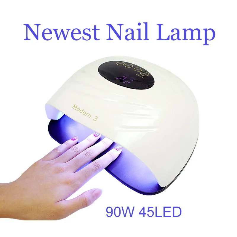 

New Nail Lamp 90W Modern3 for Nails Gel Polish Curing 45pcs Led UV Gel Varnish Manicure Lamp Fast Nail Dryer Lamp Nail Art Tool