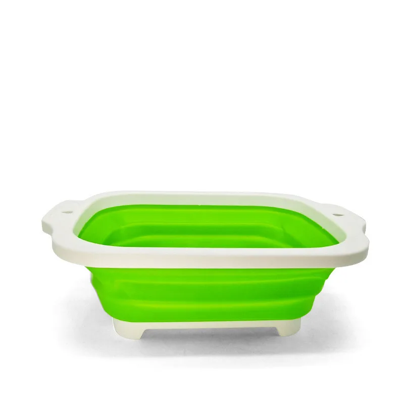 

Multifunction Collapsible Chopping Block Folding Cutting Board Drain Basket Washable Vegetable Strainer Kitchen Portable Storage