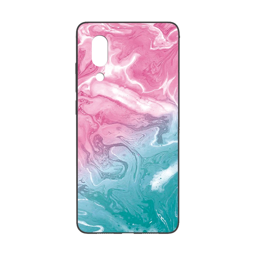Силиконовый чехол GUCOON для Sharp Aquos S2 C10 5,5 дюймов, Мягкий защитный чехол для телефона из ТПУ, чехол-бампер с изображением розовых цветов