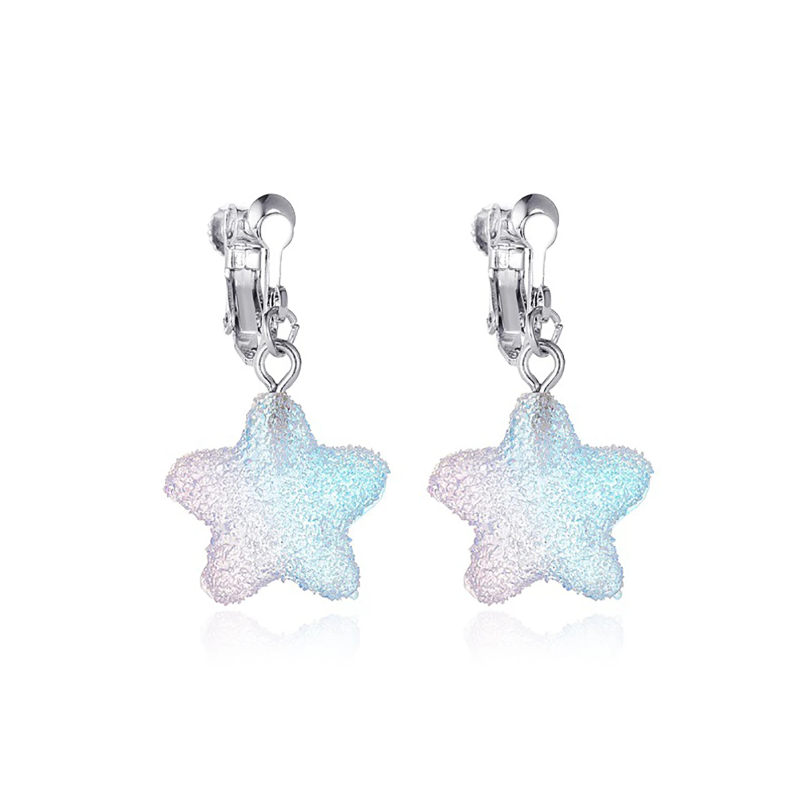 

New Resin Star Earrings Many Colours Women Wedding Party Club Small Fresh Style Fashion Earrings Statement Jewelry 1 Pair