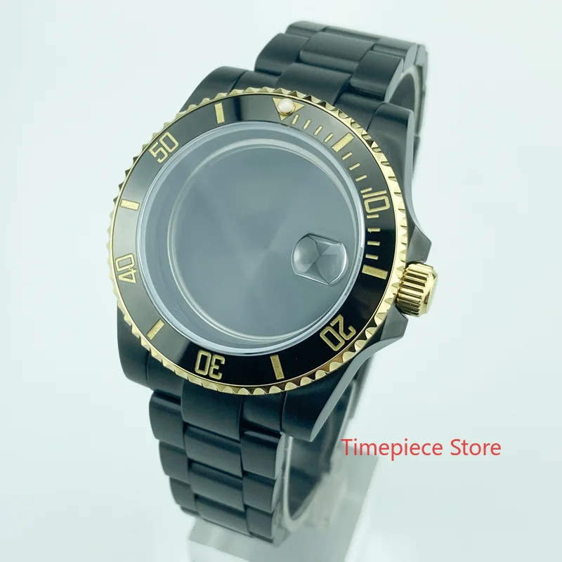 Чехол для часов 10ATM WR двухцветный чёрный и золотистый чехол из поливинилхлорида