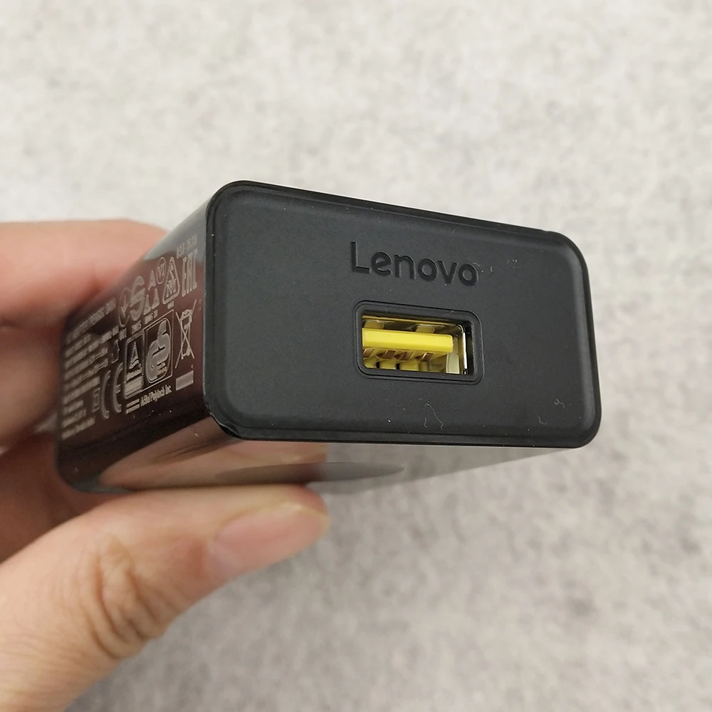 Фото Оригинальный кабель для быстрой зарядки Lenovo 12 В 2 а QC 3,0 EU адаптер Type C/Micro USB кабель для Vibe P2 K5 Spelen S5 Z5 Z6 Pro K10 Plus №4