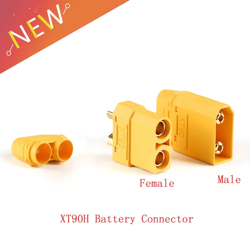 5pcs/lot XT90 XT90H Battery Connector Set 4.5mm Male Female Gold Plated Banana Plug