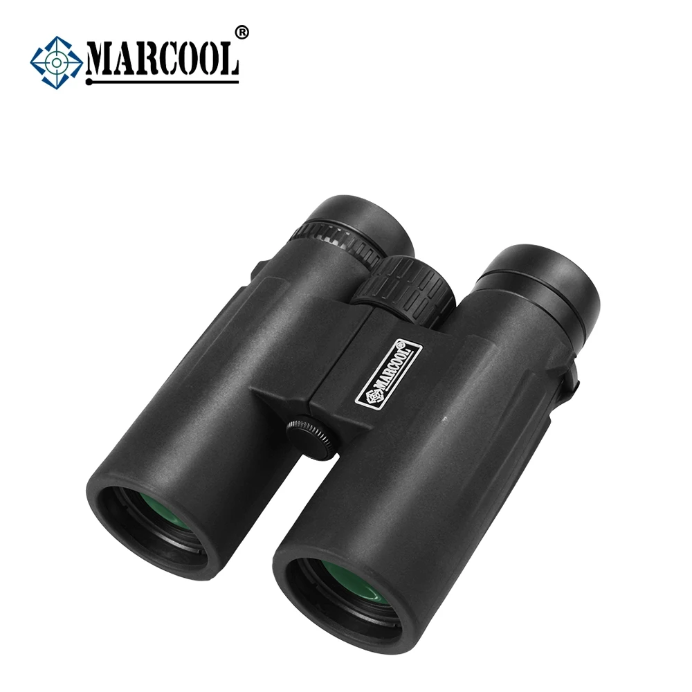 Охотничий бинокль Marcool 10x42 мощный водонепроницаемый телескоп с HD зумом BK7 для