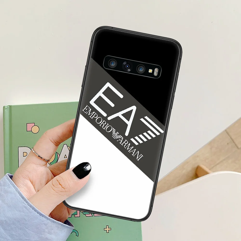 

Giorgioe Luxury Italian Brand Letter Label Phone Case For Samsung Galaxy Note S 8 9 10 20 Plus E Lite Uitra black Prime Trend