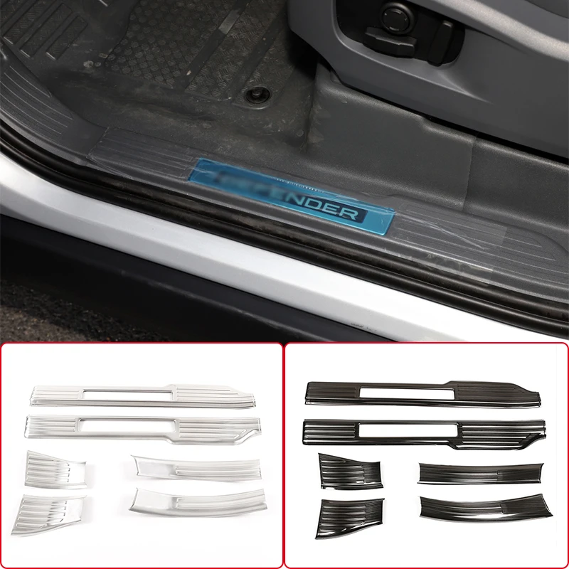 

Защитная Накладка на порог и педаль из нержавеющей стали, аксессуары для Land Rover Defender 90 2020-21