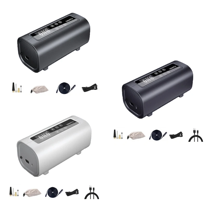 Портативный воздушный насос электрический с двойным цилиндром RGB для автомобиля