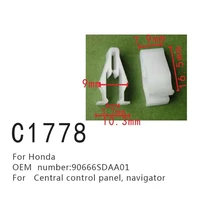 central control panel positioning buckle clips for honda 90666sdaa01 navigator fasteners screws