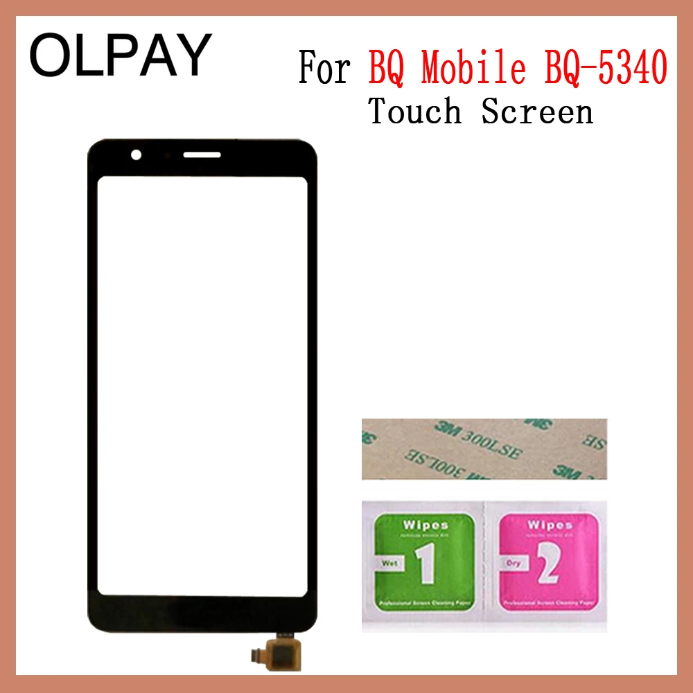 OLPAY 5.34 inch Touch Screen For BQ Mobile BQ-5340 BQ 5340 Touch Screen Digitizer Panel Front Glass Lens Sensor Repair And Tools