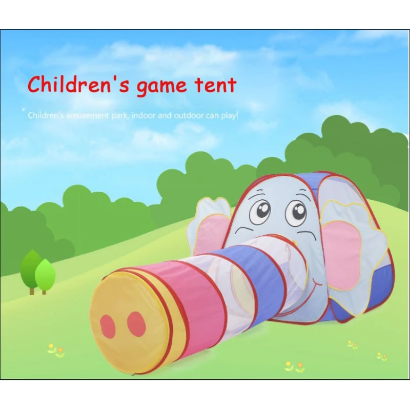 Детский игровой домик Солнечный Туннель игрушки для детей складной мультяшный