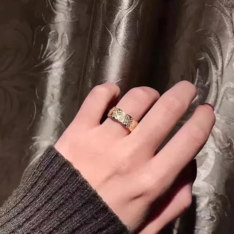 925 пробы Серебряные ювелирные изделия для Для женщин кольцо с ромбовидным