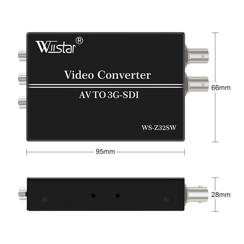Wiistar AV RCA в SDI конвертер CVBS SD SDI/HD SDI/3G видео для HDTV камеры|av av|av to sdiav av |