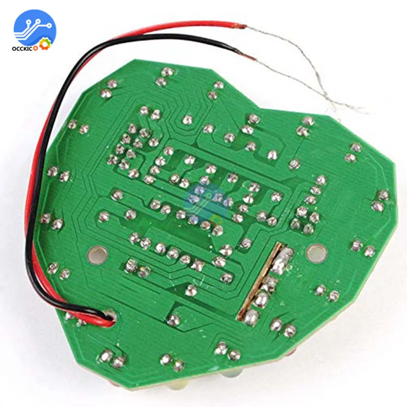 3 V-5 V Регулируемый Питание печатной платы цикл лампа люкс макет светодиодный электронный производство Наборы в форме сердца на Рождество