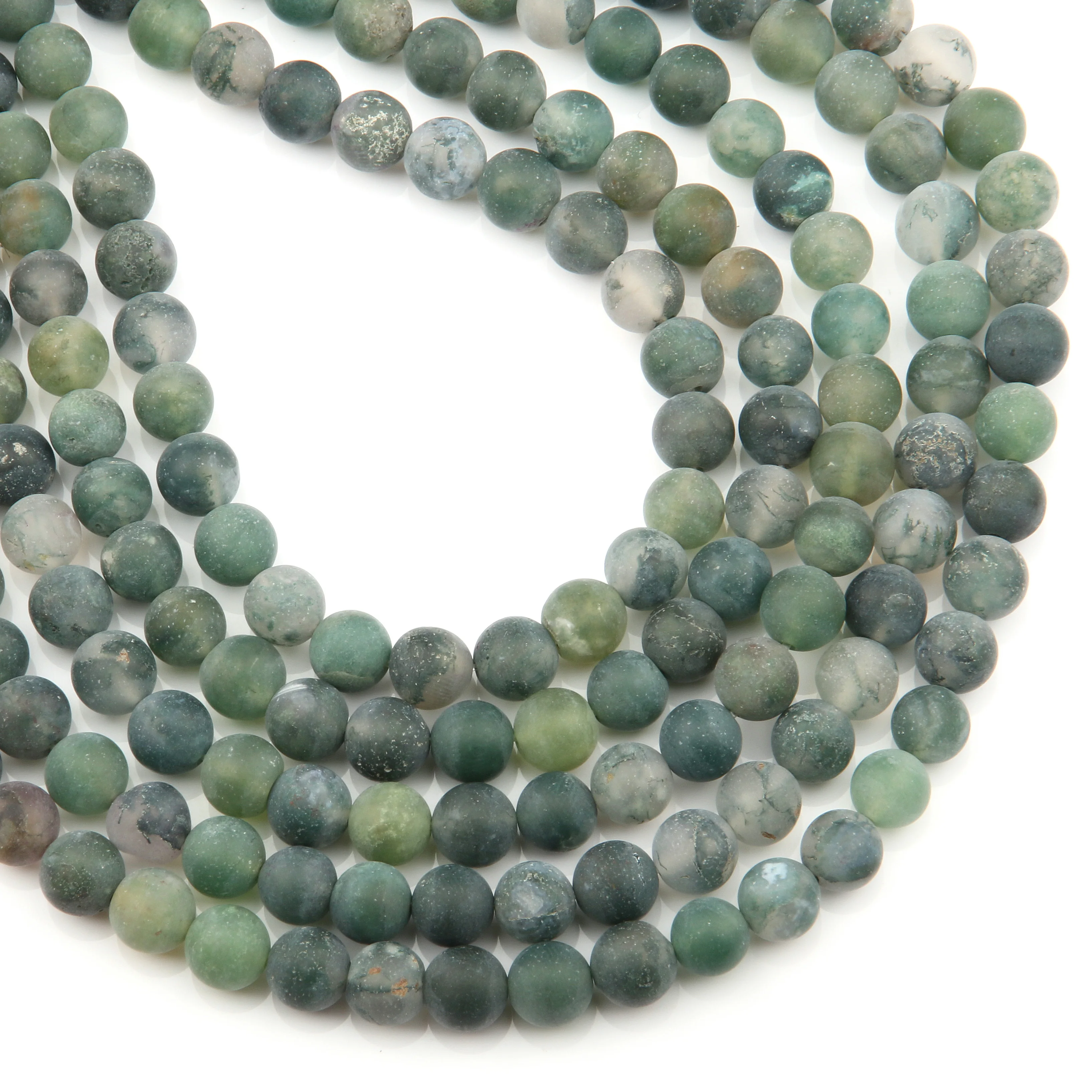 

Natural semi precious stone beads Frosting Aquatic plants agates Making bracelet, necklace earrings for DIY 4/6/8/10/12mm 38cm
