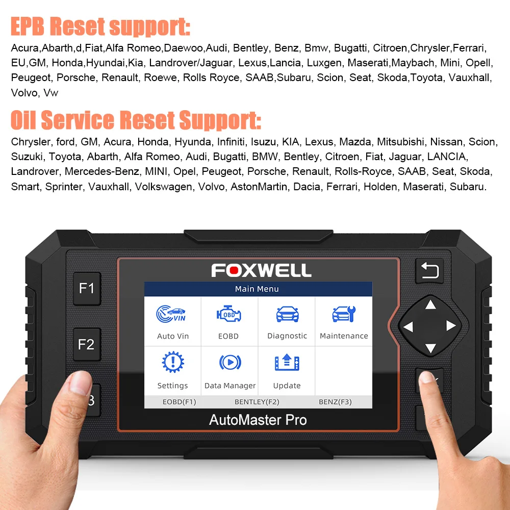 Foxwell NT614 Elite OBD2 автомобильный диагностический инструмент OBD2 считыватель кодов ENG/ABS/SRS/SAS+ EPB/масляный Сервис Сброс ODB2 OBD2 автомобильный сканер