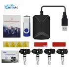 Монитор давления в шинах автомобиля, с USB, TPMS, Android, с 4 внешними датчиками, 116 фунтов на кв. дюйм, система мониторинга сигнализации 5 В, беспроводная передача TPMS