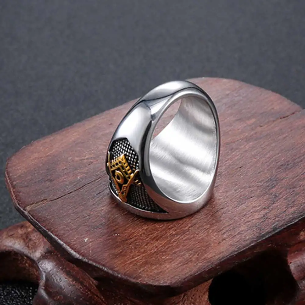 Moocare мужские панк кольца винтажные рок титановые часы мужское ювелирное